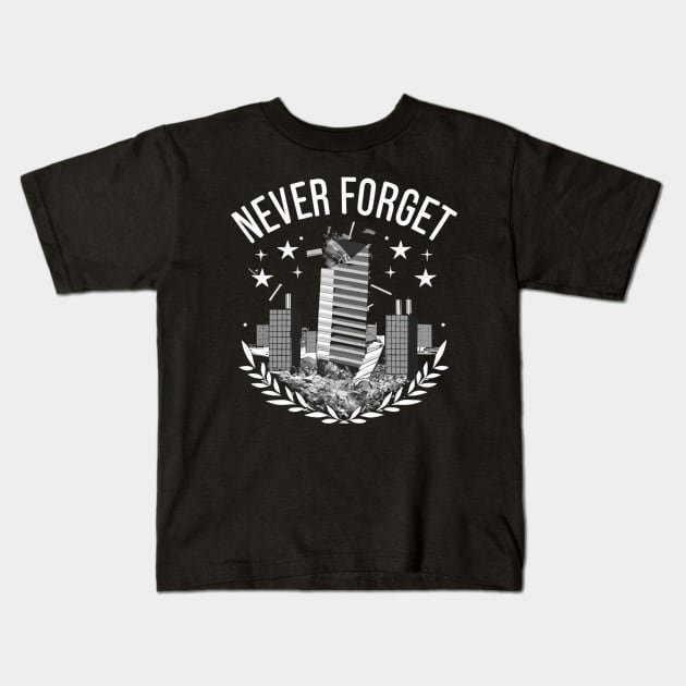 "Never Forget" design Kids T-Shirt by WEARWORLD